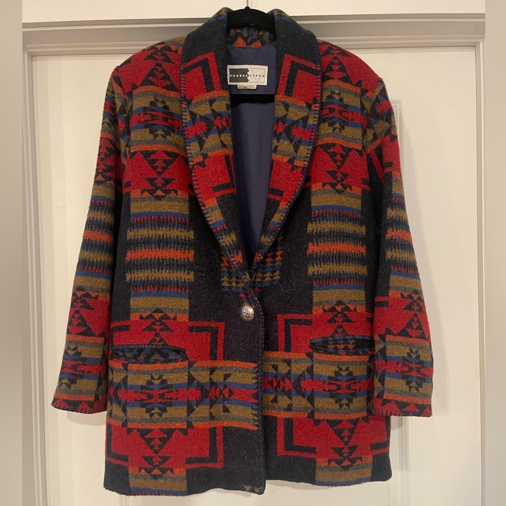 Vintage Wool Aztec Blazer